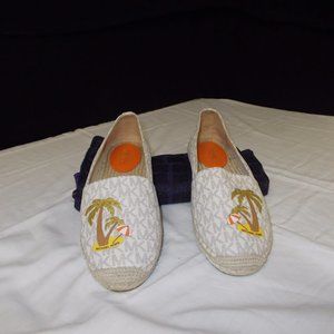 Michael Kors flats palm trees
